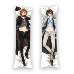 Дакімакура Літературні генії Бродячі Пси “Bungou Stray Dogs” Осаму Дазай та Чуя Накахара