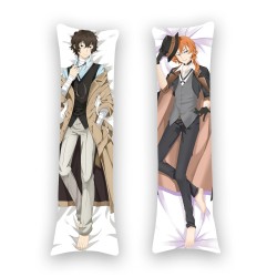 Дакімакура Літературні генії Бродячі Пси “Bungou Stray Dogs” Осаму Дазай та Чуя Накахара